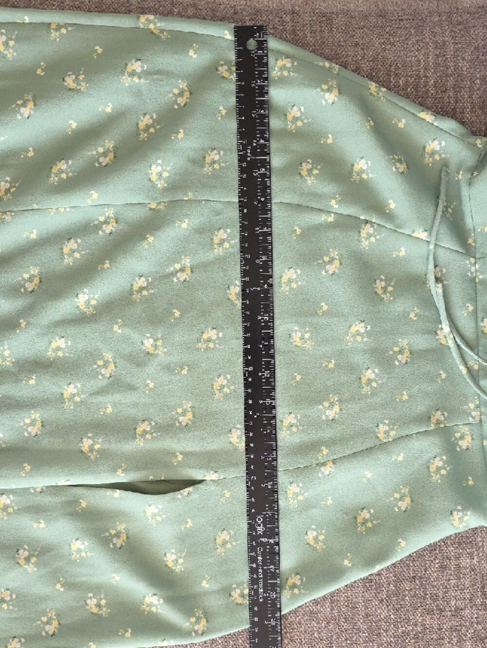 EUC House of CB Carina Olive Green Floral Midi Dress M - Picture 7 of 8